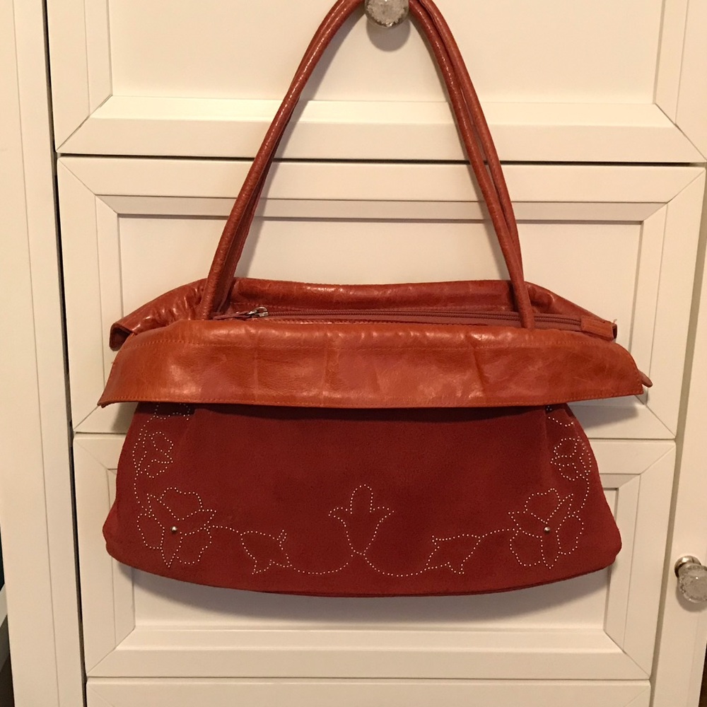 Suede purse